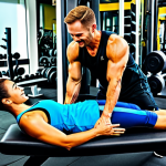 Experienced Personal Trainer**

"A professional, friendly-looking personal trainer assisting a client at a modern gym in Kuala Lumpur, fully clothed in sportswear, appropriate attire, demonstrating proper form, perfect anatomy, natural pose, safe for work, high quality, vibrant colors, motivational setting, modest, family-friendly."

**