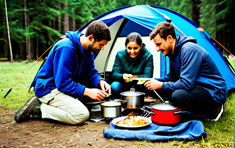 캠핑장 이용료 - Glamping Experience**
"A luxurious glamping tent nestled in a serene mountain setting, fully clothe... 캠핑장 이용료 - Glamping Experience**
"A luxurious glamping tent nestled in a serene mountain setting, fully clothe...