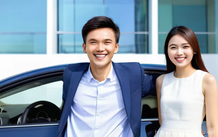 신차 등록비용 - Image Prompt 1: The Dream Car Moment with a Hint of Reality** 신차 등록비용 - Image Prompt 1: The Dream Car Moment with a Hint of Reality**