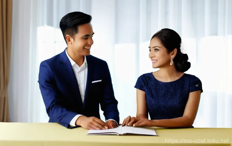 웨딩 촬영 비용 - **Prompt 1: Budgeting & Discussion for Wedding Photography**
"A young Malay couple, in their lat... 웨딩 촬영 비용 - **Prompt 1: Budgeting & Discussion for Wedding Photography**
"A young Malay couple, in their lat...